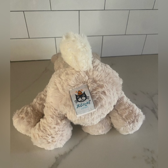 Jellycat- Retired Design.  Fuddlewuddle Champagne Bunny Medium 9" Seated - Picture 2 of 5
